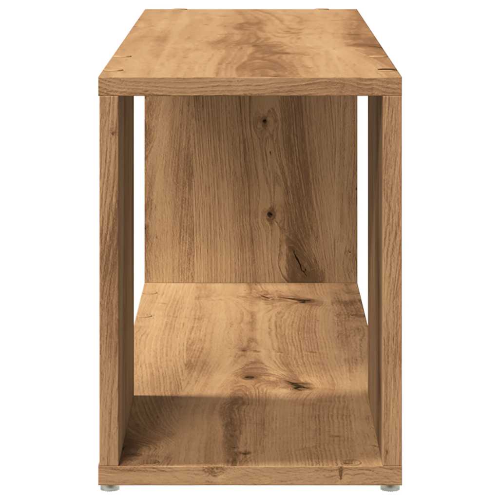 Mobile Porta Tv 80X24X32Cm Legno Multistrato Rovere Artigianale