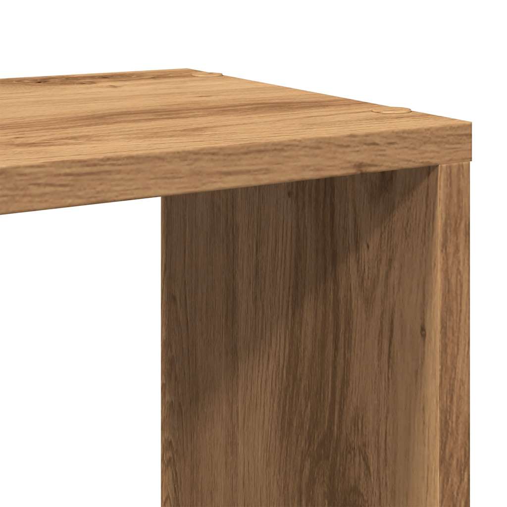Mobile Porta Tv 80X24X32Cm Legno Multistrato Rovere Artigianale