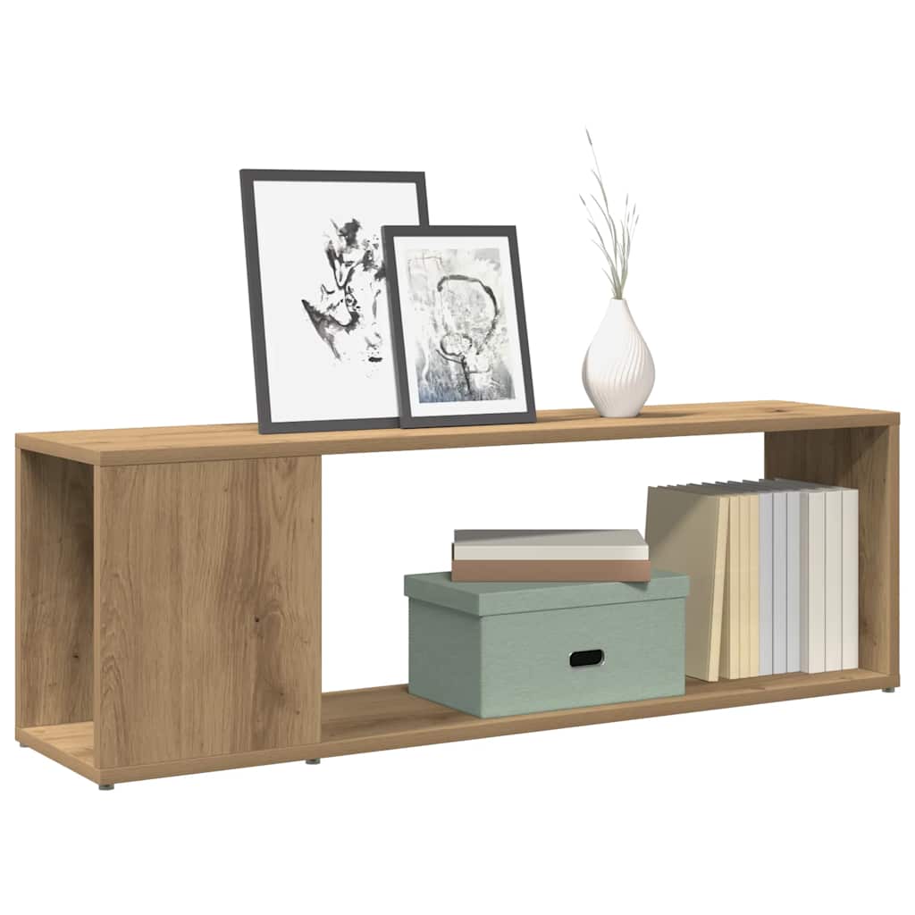 Mobile Porta Tv 80X24X32Cm Legno Multistrato Rovere Artigianale