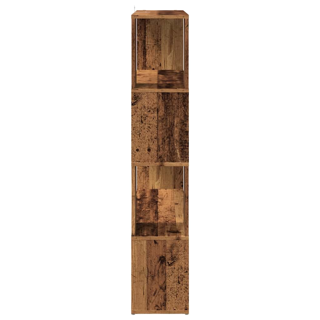 Libreria/Divisorio In Legno Vecchio 100X24X124,5 Cm Rovere Artigianale
