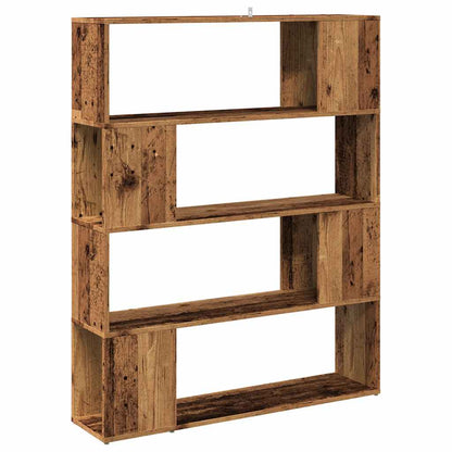 Libreria/Divisorio In Legno Vecchio 100X24X124,5 Cm Rovere Artigianale