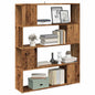 Libreria/Divisorio In Legno Vecchio 100X24X124,5 Cm Rovere Artigianale