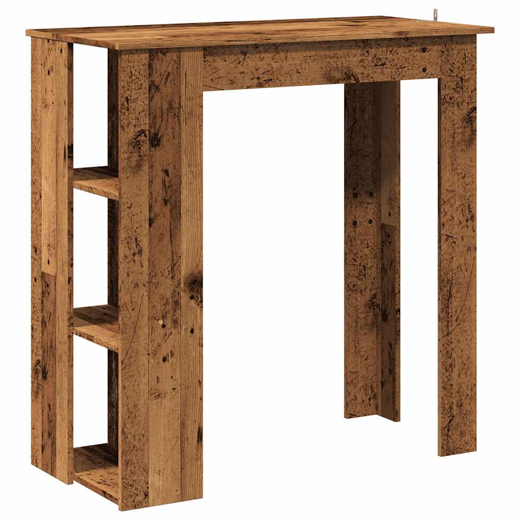 Tavolo Bar Con Ripiano Antico 102X50X103,5 Cm Truciolato