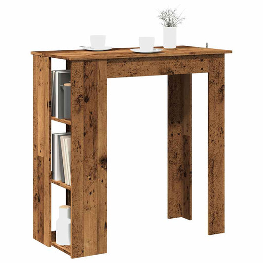 Tavolo Bar Con Ripiano Antico 102X50X103,5 Cm Truciolato