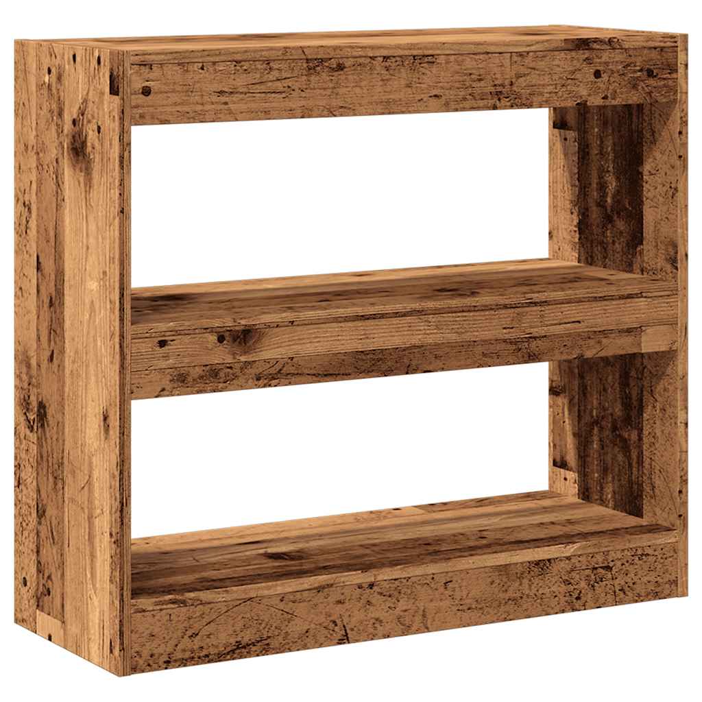 Libreria/Divisorio In Legno Vecchio 80X30X72 Cm