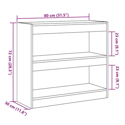 Libreria/Divisorio In Legno Vecchio 80X30X72 Cm