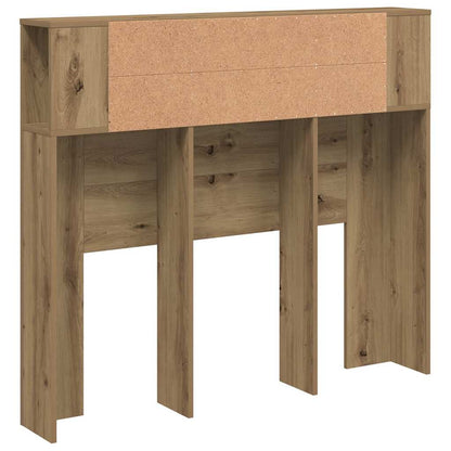 Testiera Con Contenitore Artigianale 120X19X104,5Cm Multistrato Rovere Artigianale