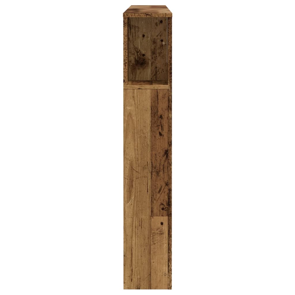 Testiera Contenitore 140X18,5X102,5 Cm Truciolato Legno Antico
