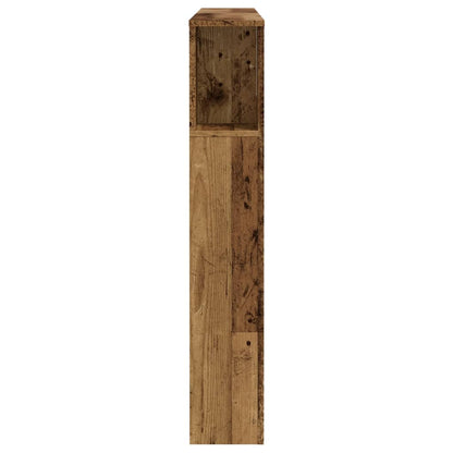 Testiera Contenitore 140X18,5X102,5 Cm Truciolato Legno Antico