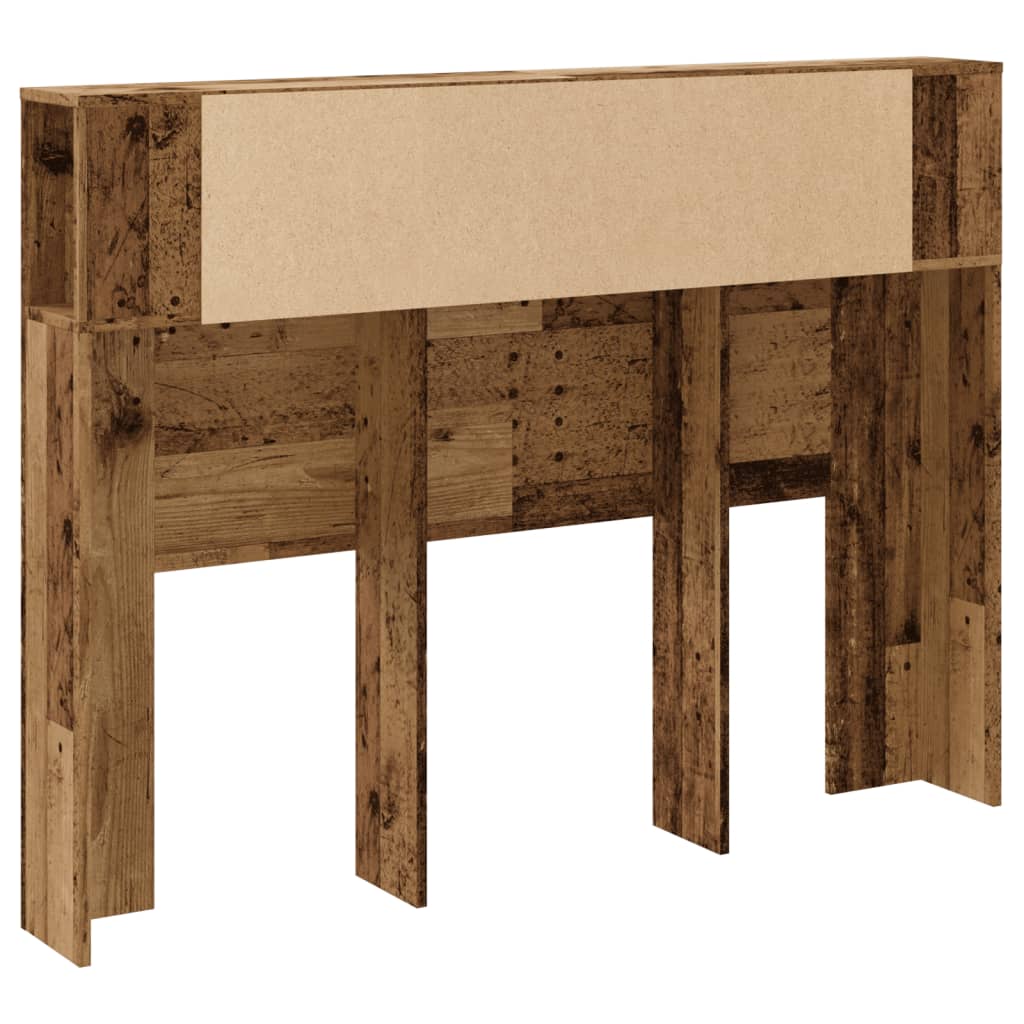 Testiera Contenitore 140X18,5X102,5 Cm Truciolato Legno Antico
