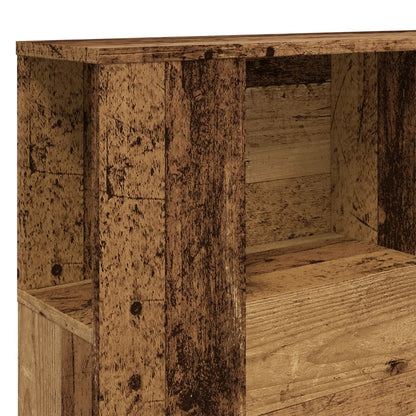 Testiera Contenitore 140X18,5X102,5 Cm Truciolato Legno Antico