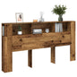 Testiera Contenitore 140X18,5X102,5 Cm Truciolato Legno Antico
