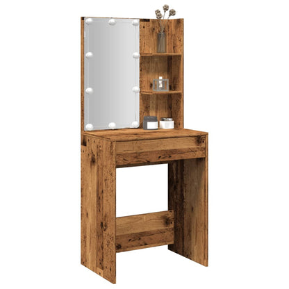 Tavolo Da Trucco 60 X 40 X 140 Cm Legno Multistrato