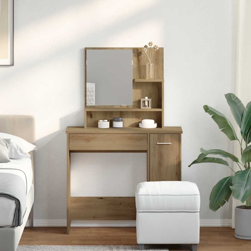 Toeletta Con Specchio 86,5X35X136 Cm