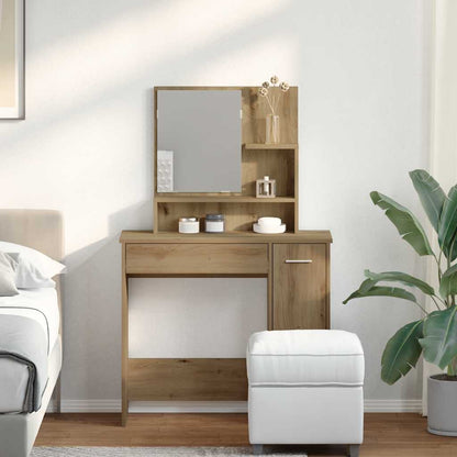 Toeletta Con Specchio 86,5X35X136 Cm