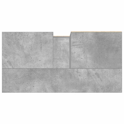 Armadietto Da Bagno Grigio Cemento 65X33X60Cm In Truciolato
