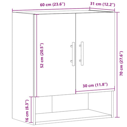 Armadietto A Muro 60X31X70 Cm In Truciolato