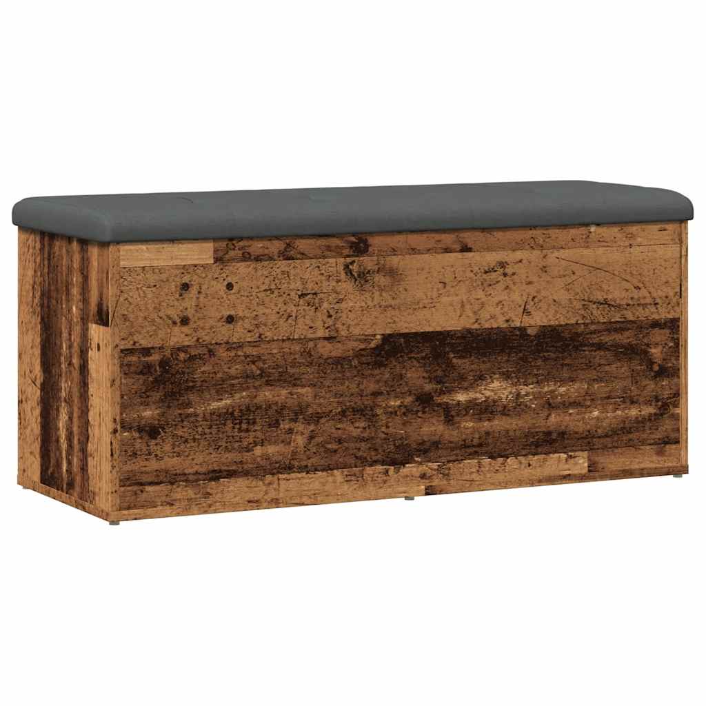 Panca Portaoggetti Legno Antico 102X42X45 Cm Legno Multistrato Legno Antico
