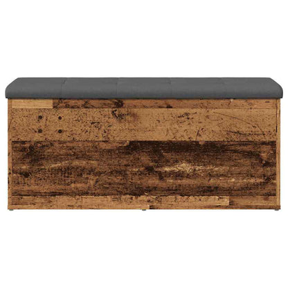 Panca Portaoggetti Legno Antico 102X42X45 Cm Legno Multistrato Legno Antico