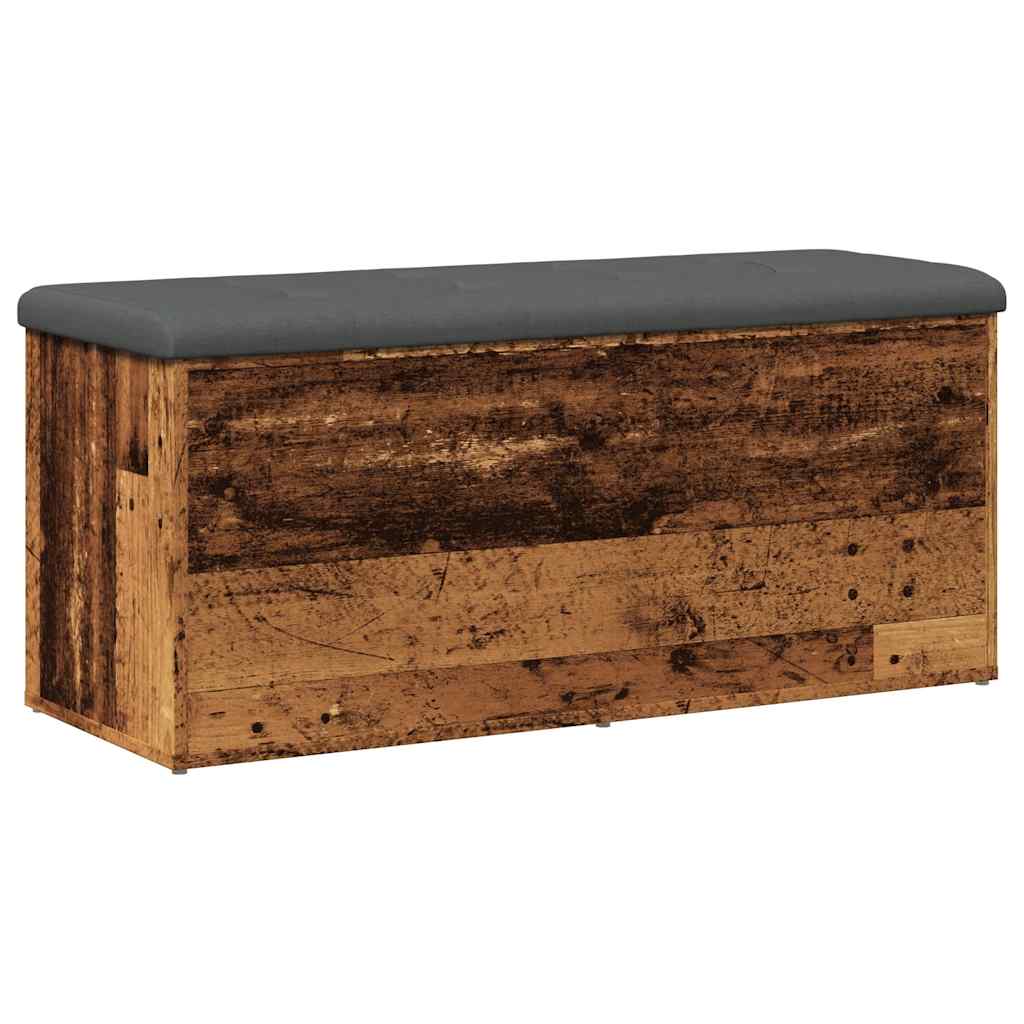 Panca Portaoggetti Legno Antico 102X42X45 Cm Legno Multistrato Legno Antico