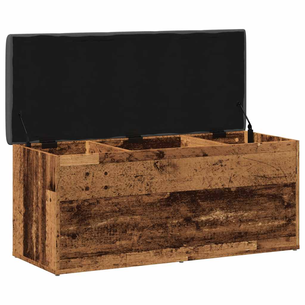 Panca Portaoggetti Legno Antico 102X42X45 Cm Legno Multistrato Legno Antico