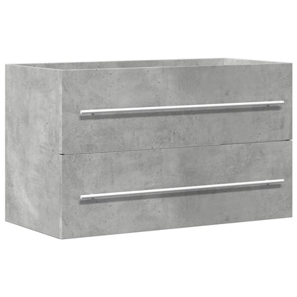 Mobile Lavabo 80X38,5X48 Cm In Truciolato Grigio Cemento