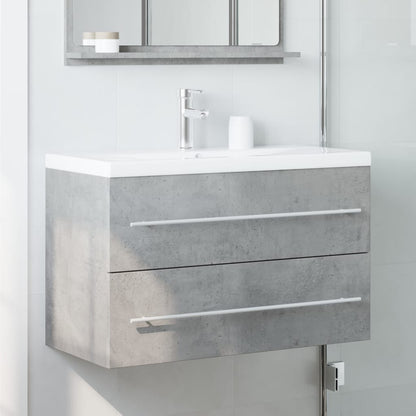 Mobile Lavabo 80X38,5X48 Cm In Truciolato Grigio Cemento