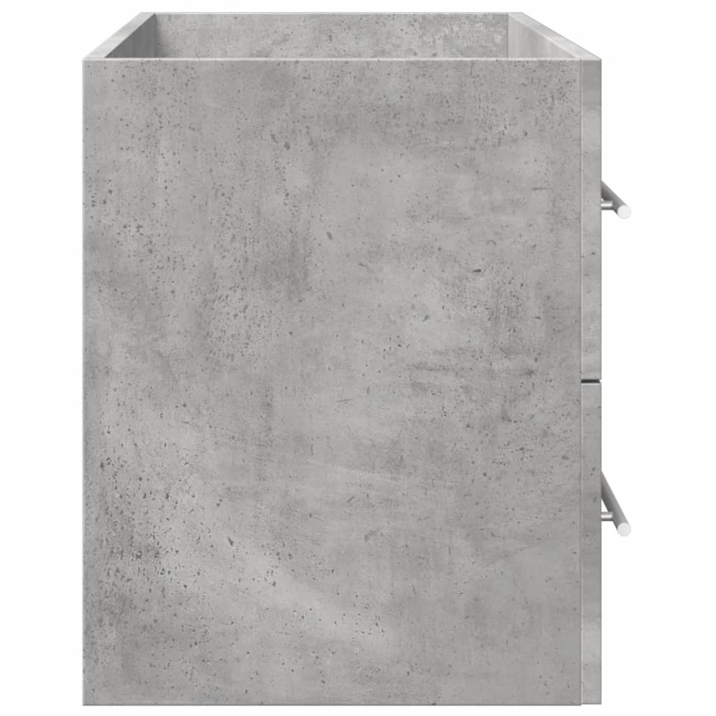 Mobile Lavabo 80X38,5X48 Cm In Truciolato Grigio Cemento