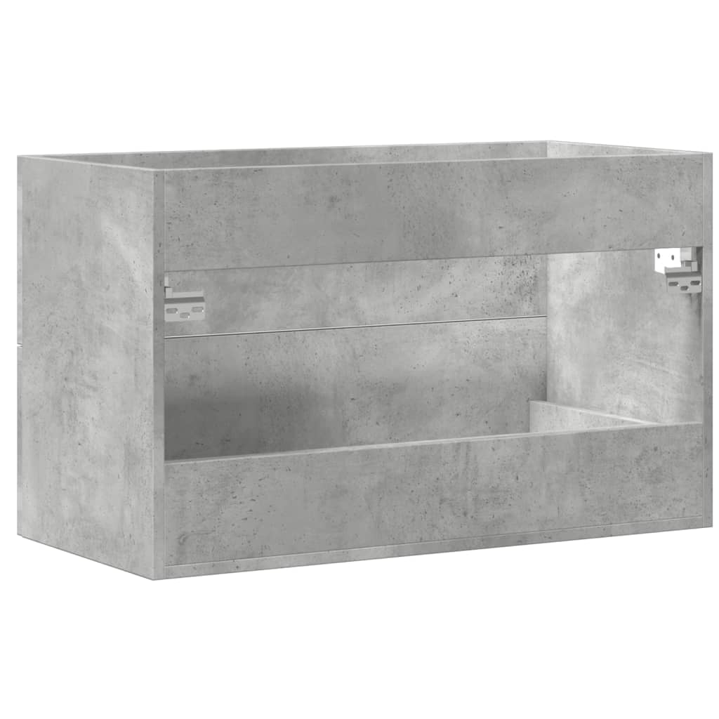 Mobile Lavabo 80X38,5X48 Cm In Truciolato Grigio Cemento