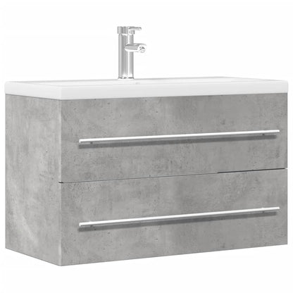 Mobile Lavabo 80X38,5X48 Cm In Truciolato Grigio Cemento