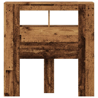 Testiera Led Legno Antico 100X18,5X103,5 Cm Legno Multistrato