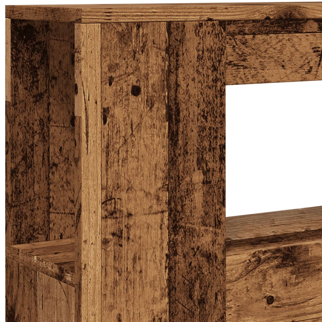 Testiera Led Legno Antico 100X18,5X103,5 Cm Legno Multistrato