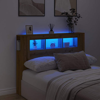 Testiera Led Rovere Artigianale 140X18,5X103,5 Cm Multistrato