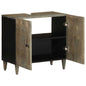 Mobile Lavabo Da Bagno 62X33X58Cm In Legno Massello Di Mango