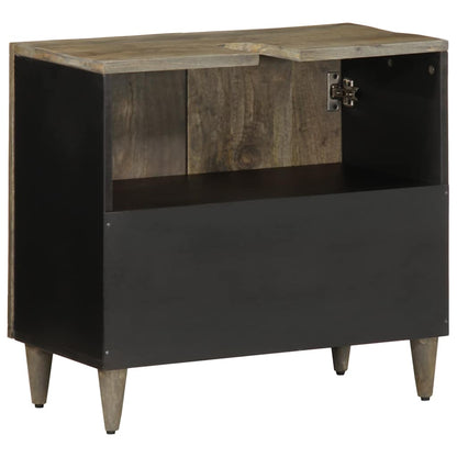 Mobile Lavabo Da Bagno 62X33X58Cm In Legno Massello Di Mango