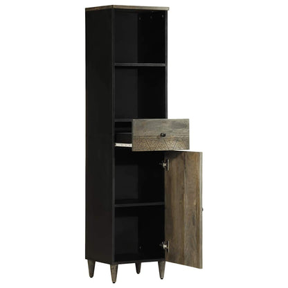 Mobile Da Bagno 38X33X160 Cm In Legno Massello Di Mango