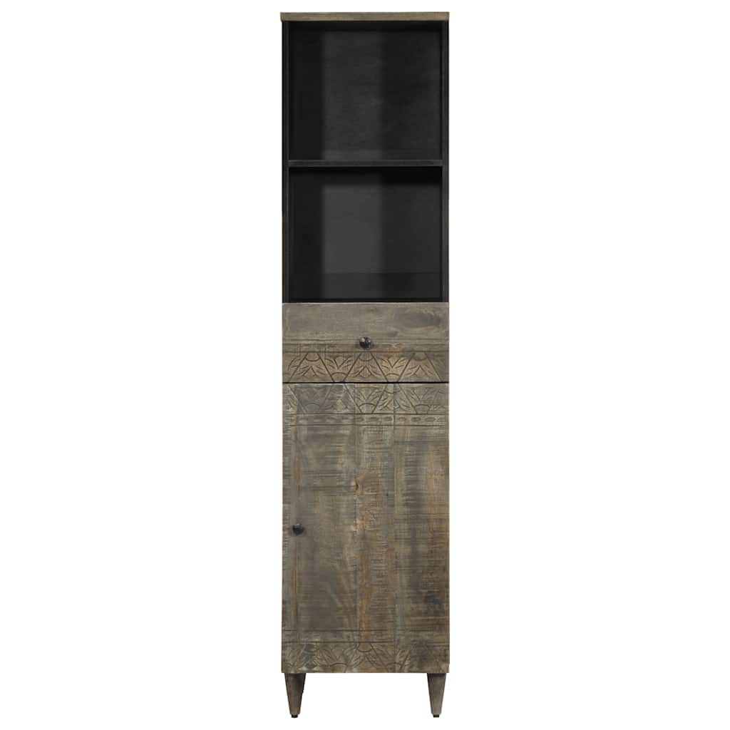Mobile Da Bagno 38X33X160 Cm In Legno Massello Di Mango