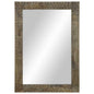 Specchio Da Bagno 50X2,5X70 Cm In Legno Massello Di Mango