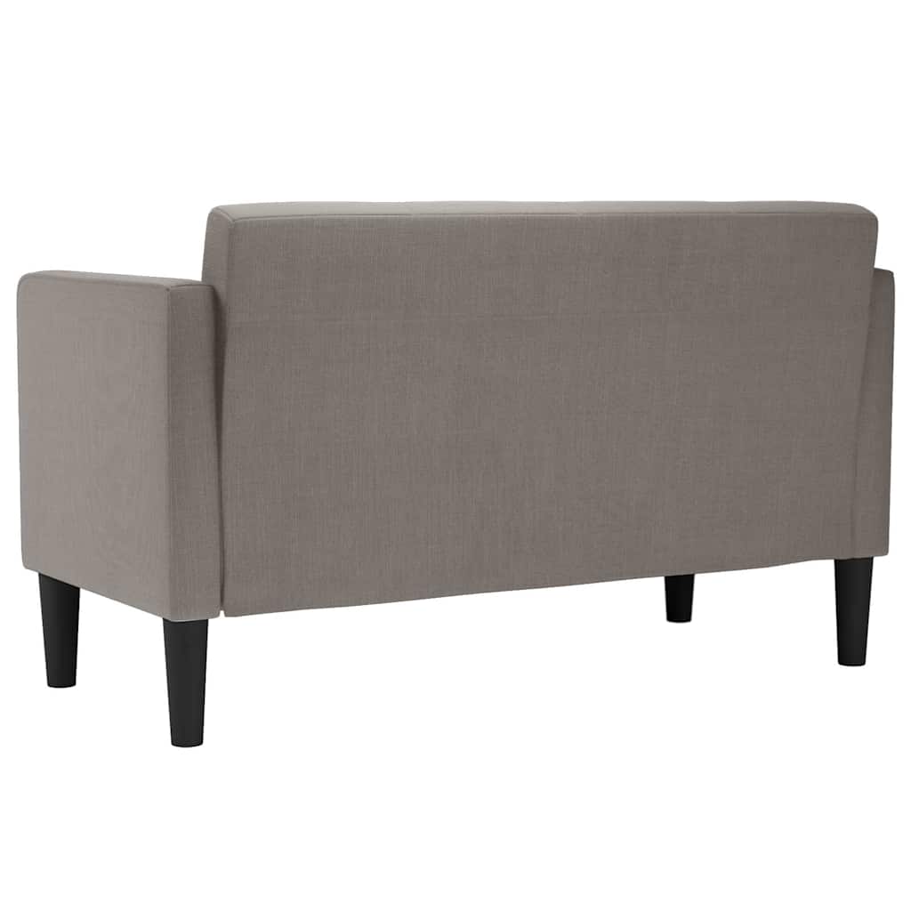 Divano Divanetto Tortora 111 Cm In Tessuto