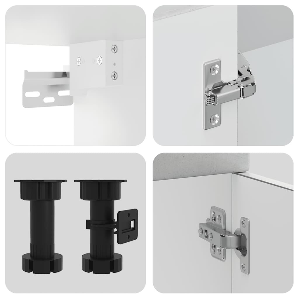 Set Mobili Da Cucina 7 Pz Kalmar In Truciolato