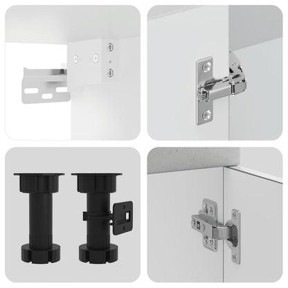 Set Mobili Da Cucina 7 Pz Kalmar In Truciolato