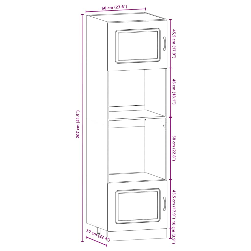 Set Mobili Da Cucina 7 Pz Kalmar In Truciolato