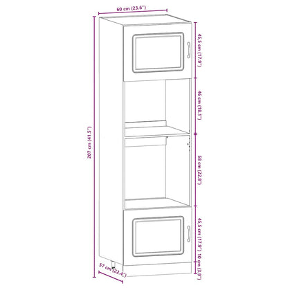 Set Mobili Da Cucina 7 Pz Kalmar In Truciolato