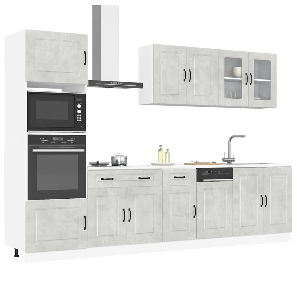 Set Mobili Da Cucina 7 Pz Kalmar In Truciolato