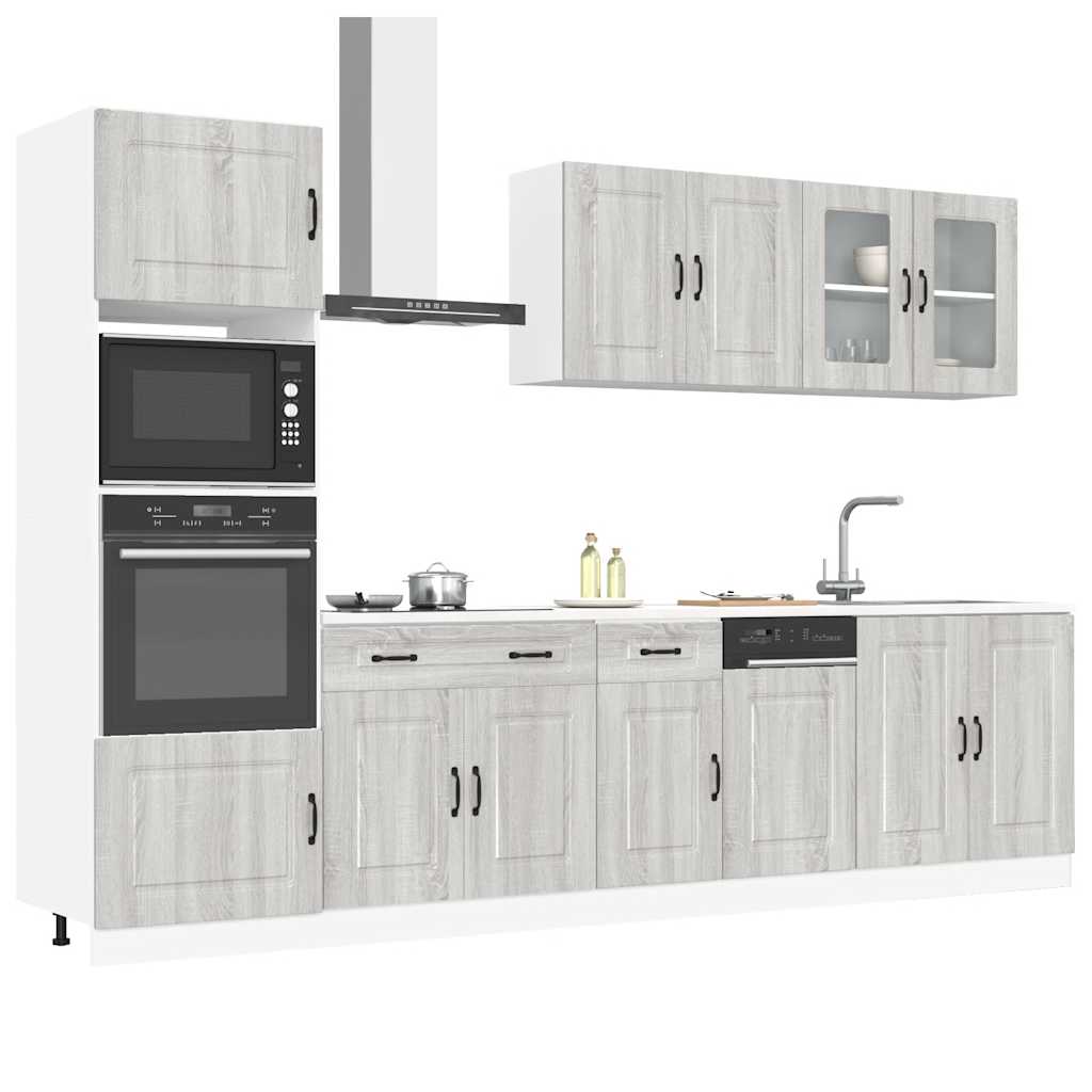 Set Mobili Da Cucina 7 Pz Kalmar In Truciolato
