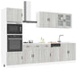 Set Mobili Da Cucina 7 Pz Porto Neri Legno Multistrato