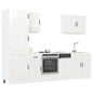 Set Mobili Da Cucina 7 Pz Kalmar Neri Legno Multistrato