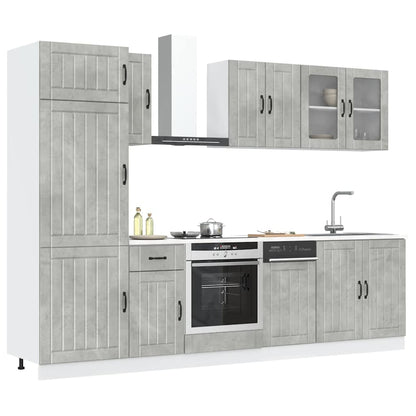Set Mobili Da Cucina 8 Pz Kalmar In Truciolato