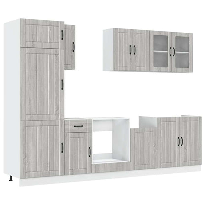 Set Mobili Da Cucina 8 Pz Kalmar In Truciolato