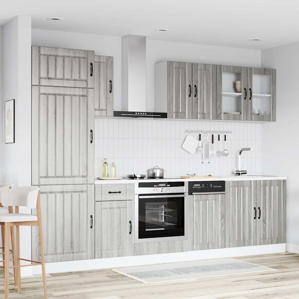 Set Mobili Da Cucina 8 Pz Kalmar In Truciolato